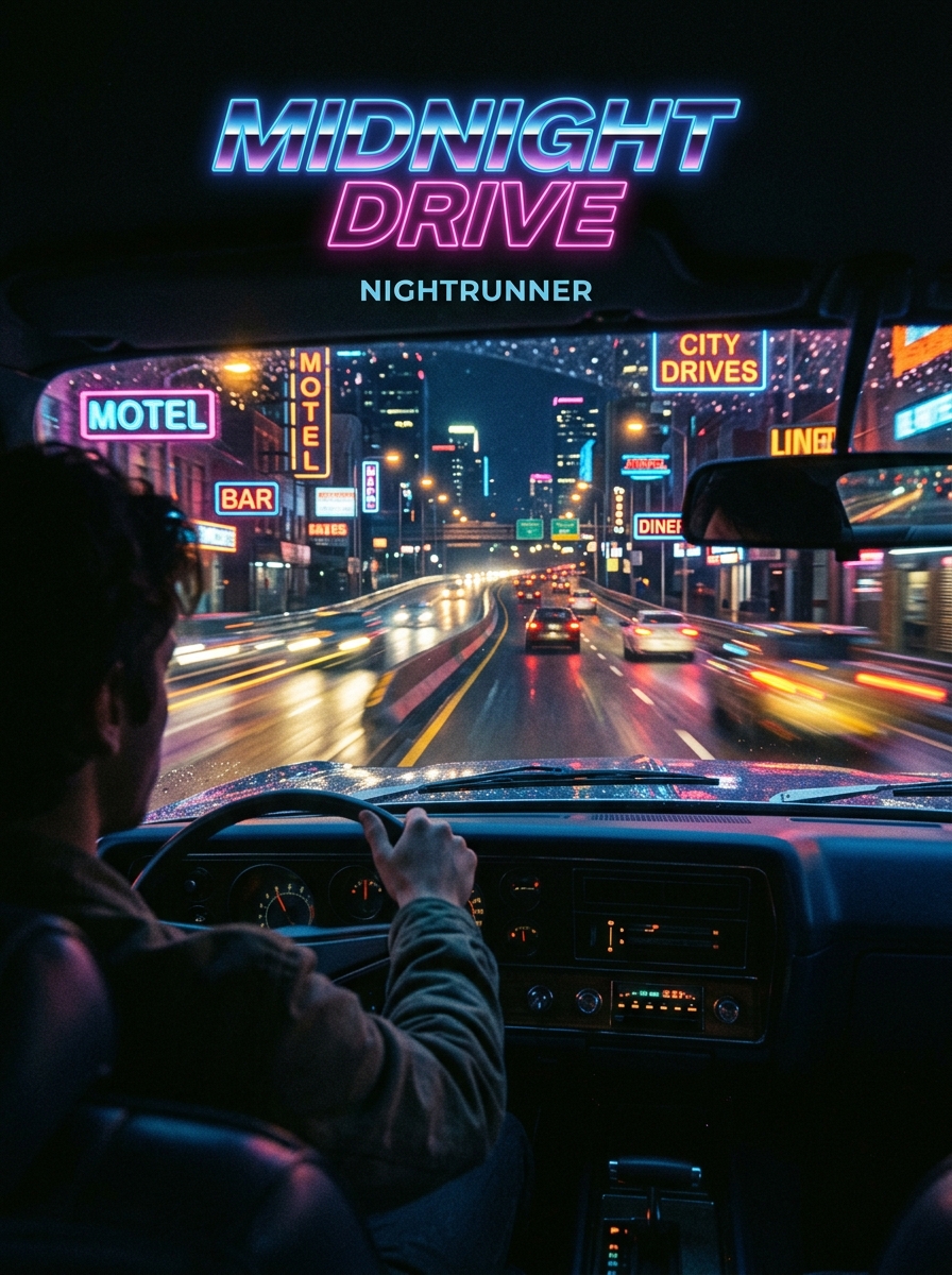 Album cover for the demo profile song Midnight Drive by Nightrunner