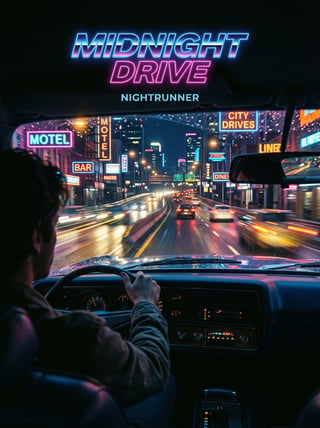 Album cover for the demo profile song Midnight Drive by Nightrunner